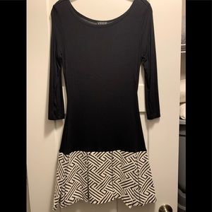 Black and white dress